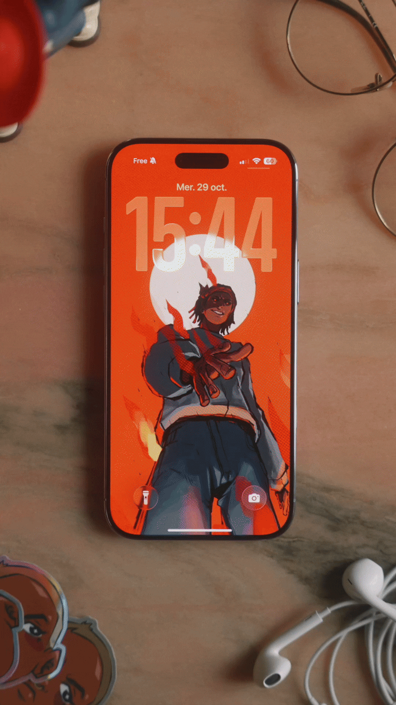 Pack 5 fonds écrans Version Rouge 🔴