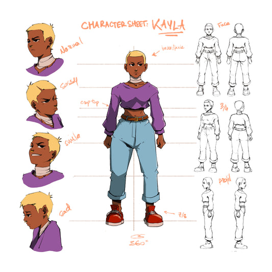 Kayla character sheet