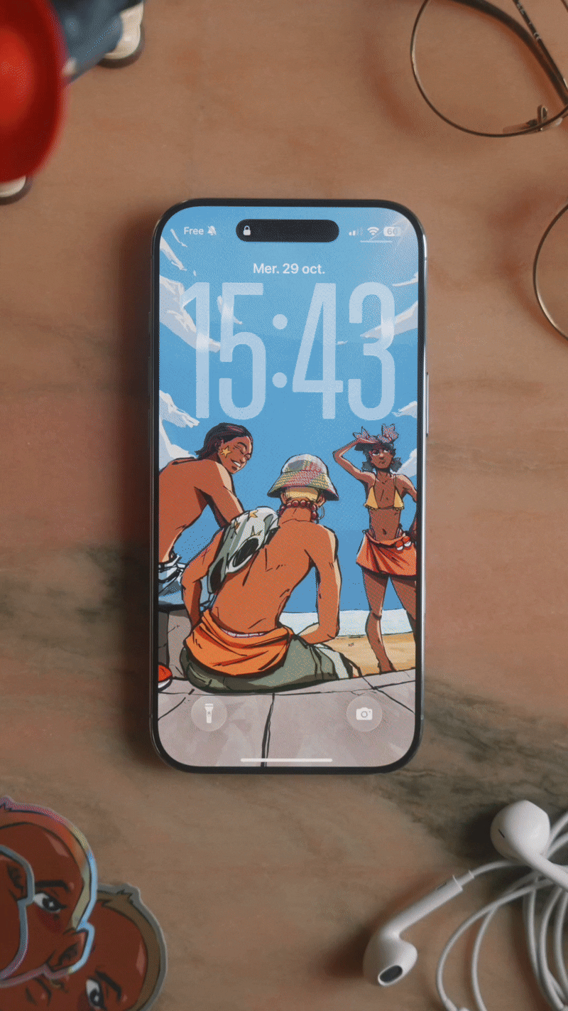 Pack 5 fonds écrans Version Bleue 🔵